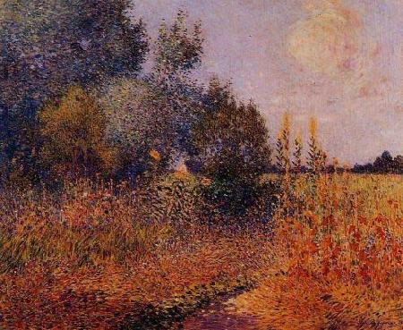 unknow artist Flower Garden at Kervaudu oil painting image